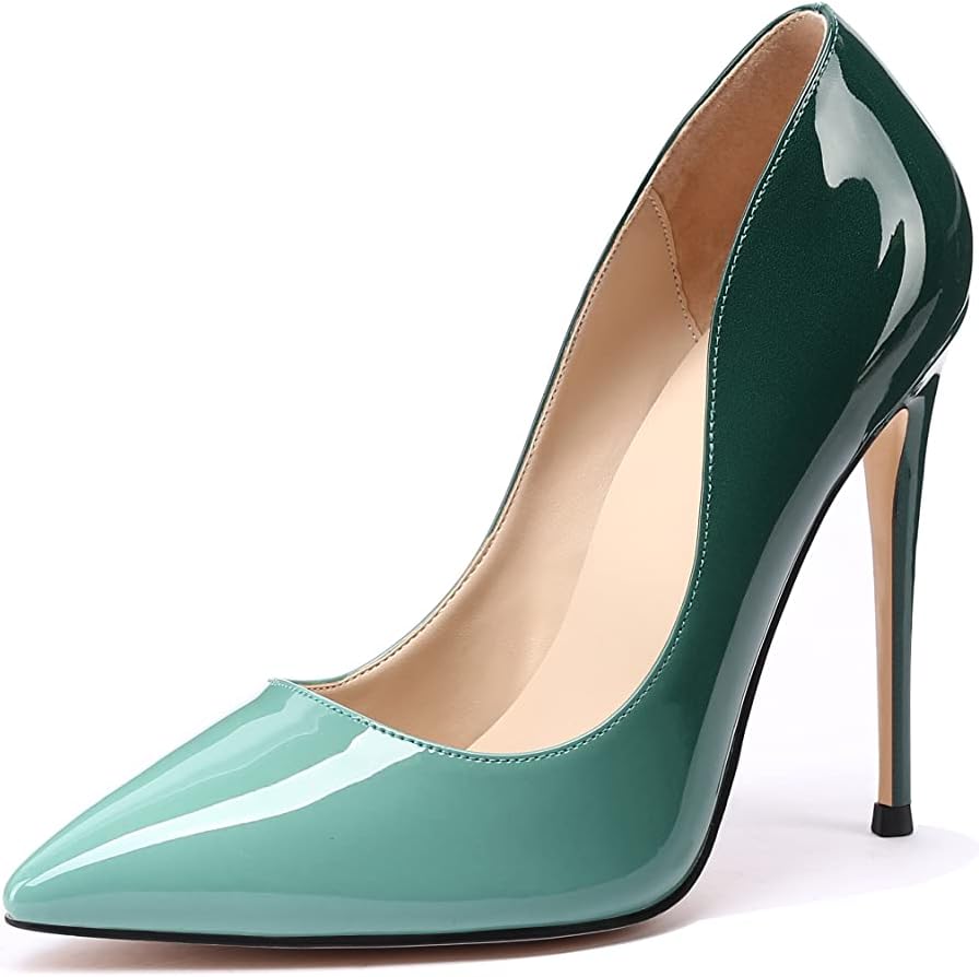 Gradient Patent Pointed-Toe 4.7-Inch Stiletto Pumps
