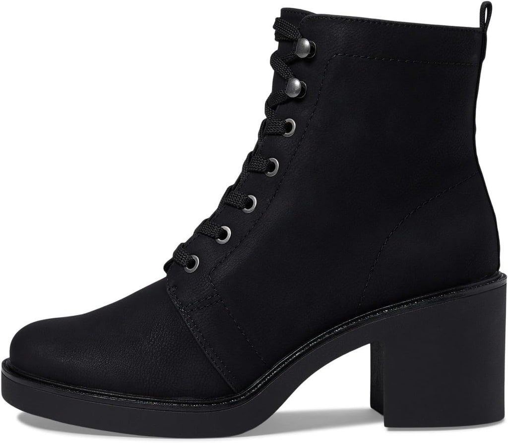 Combat Block-Heel Ankle Boot