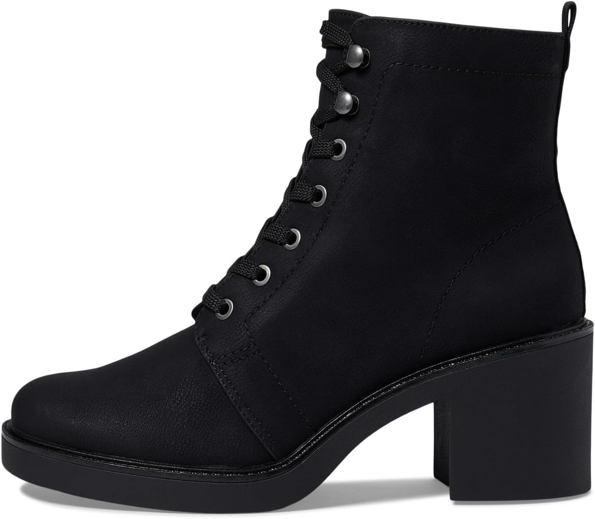 Combat Block-Heel Ankle Boot