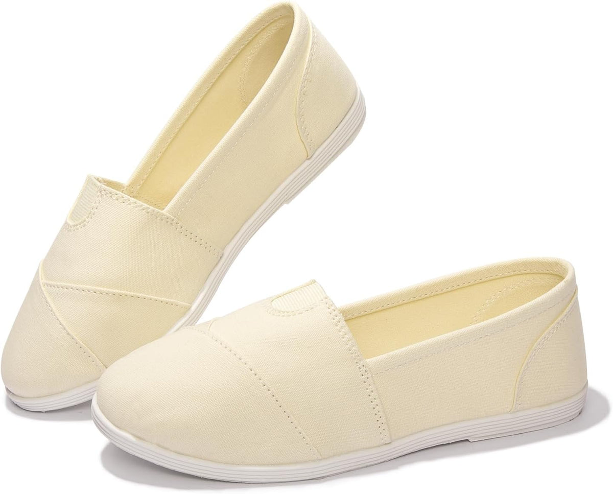 Soft Arch-Support Canvas Slip-On Loafers