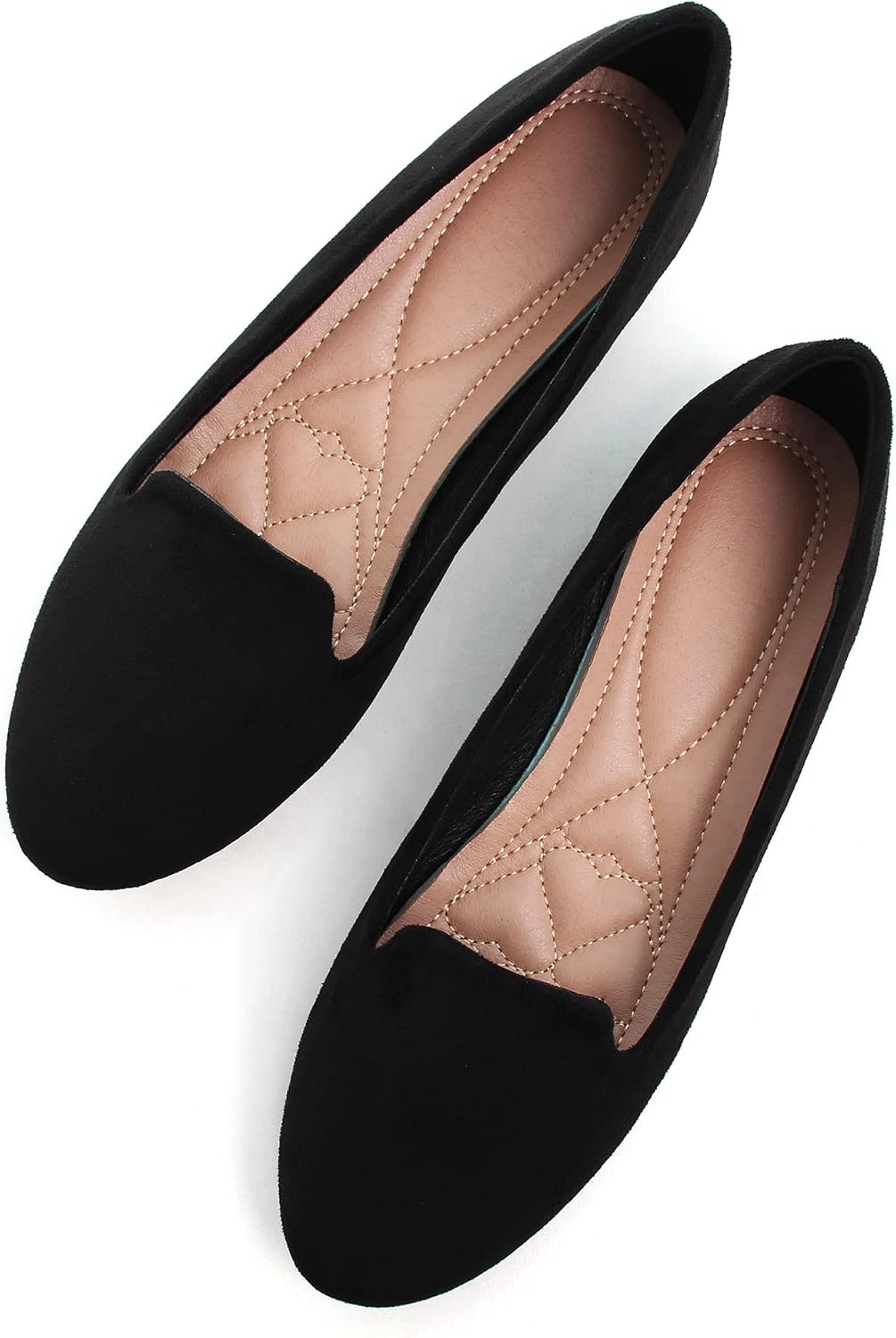 Round-Toe Comfort Walking Flats