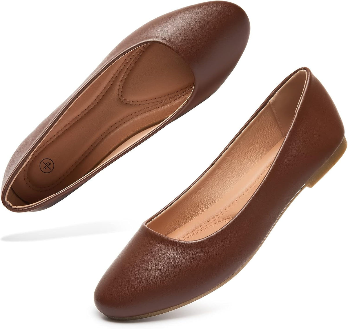 Comfort Leather Slip-On Ballet Flats