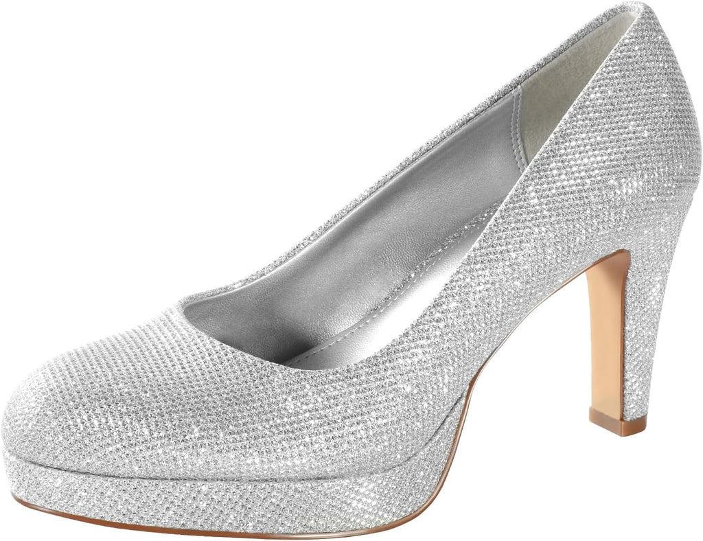 Comfy Closed-Toe Work Heels, 3.15-Inch