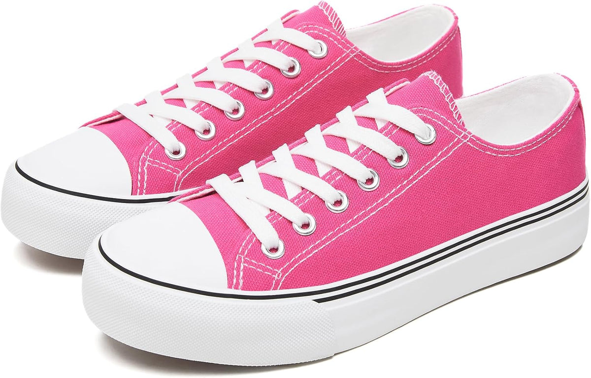 Low-Top Canvas Fashion Walking Sneakers