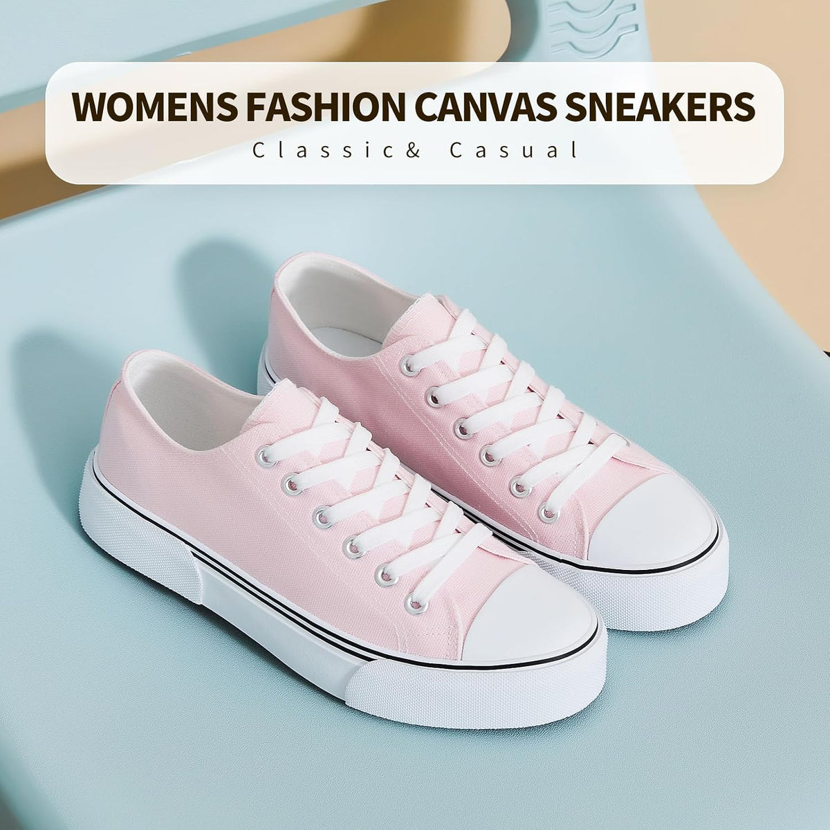 White Low-Top Canvas Slip-On Tennis Sneakers