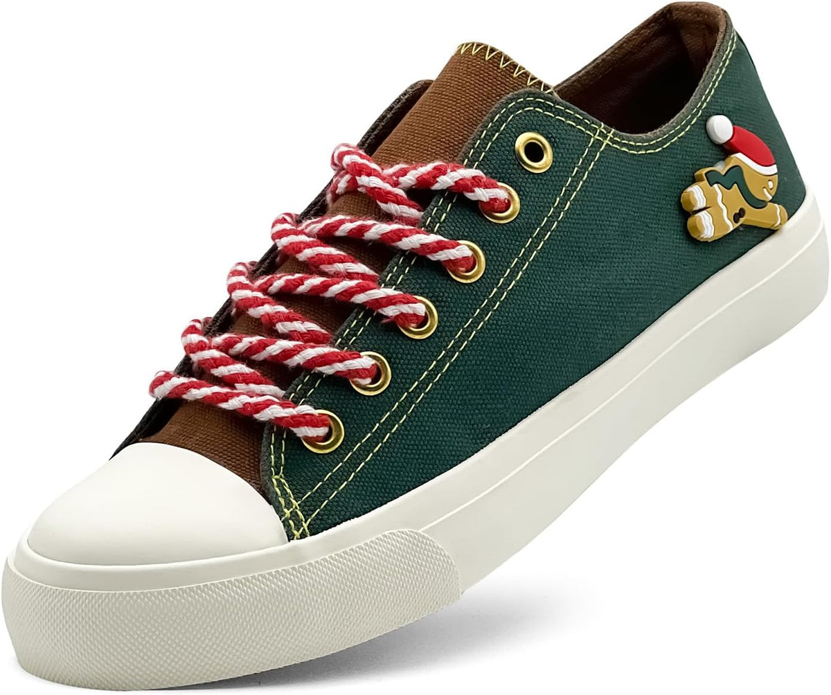 Unisex High & Low Top Christmas Canvas Sneakers