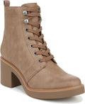 Block-Heel Combat Ankle Boot